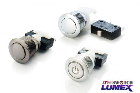 16mm 10Amp Pushbutton Switches - 16mm 10Amp High Current Waterproof Push Switches